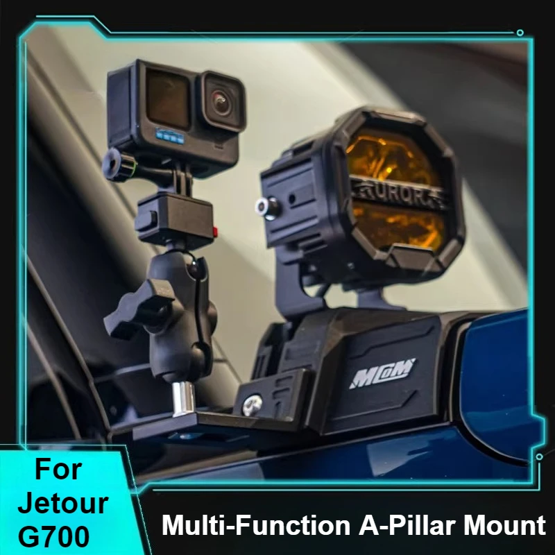 For Jetour G700 A-Pillar Multifunctional Dual Spotlight Bracket Upgrade Extension Frame Auxiliary Spotlight Bracket Accessory
