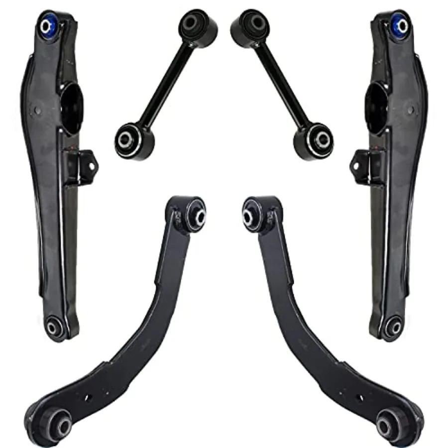 6pc Rear Control Arms Kit for Jeep 20072015 Compass Patriot 20072012 Dodge Caliber with 2 Upper Lateral Arms 2 Lower Control Ar