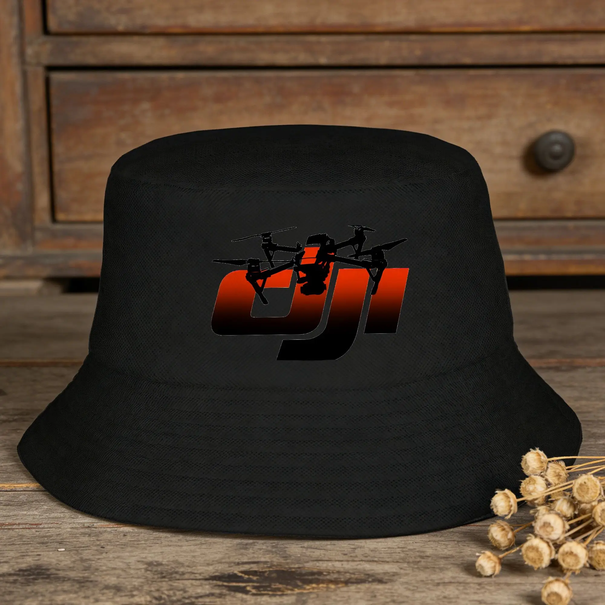 D-djis Drone Bucket Hat  Streetwear Fisherman Caps For Men Women Casual Fishing Sun Hats Portable Graphic Cap