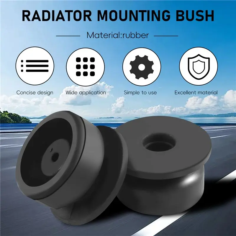 Upgraded 1 Pair Lower Radiator Mounting Rubber Bush For HONDA CRV 1-4 CIVIC EG EH EJ EJ EK EM ACCORD FIT JAZZ ODYSSEY CITY Acura 4