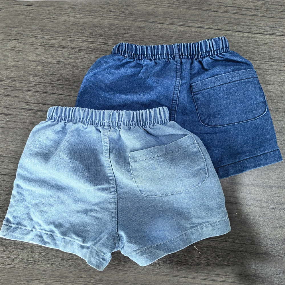 Sommer-Shorts für Babys und Kleinkinder, Lässige Jeans-Shorts mit Taschen-Design für Mädchen und Jungen, Kinderbekleidung 0-24 Monate – Detail 15