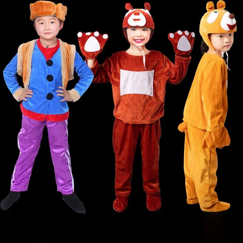 

Детский костюм для выступлений в виде животного: наряд медведя, мультяшный костюм доктора Гиги, традиционная сценическая одежда TuTu