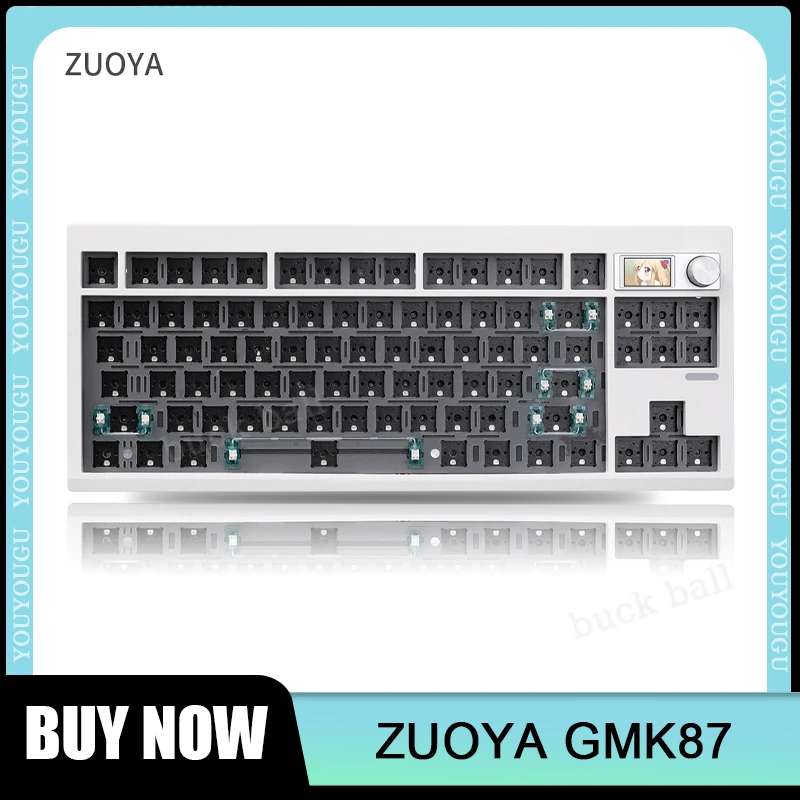 

Zuoya Gmk87 V2 Mechanical Keyboard Wireless Bluetooth Kit With Knobs 3-Mode Keyboards Customization Gasket Via Gaming Keyboards