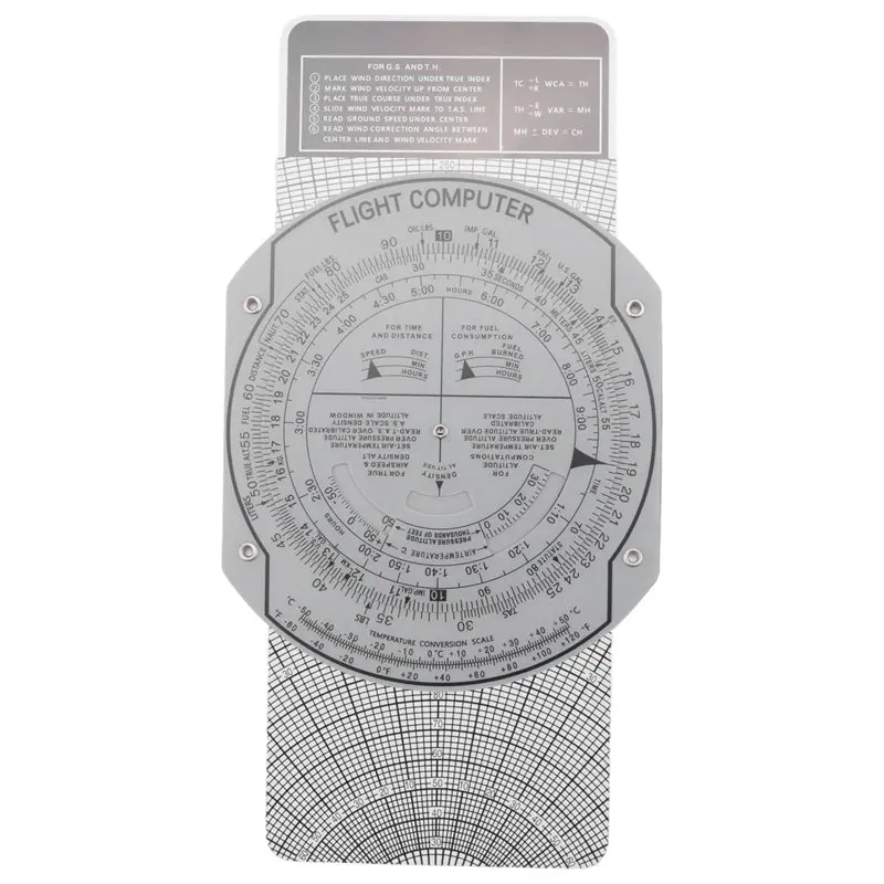 

A92P E6B Flight Computer Aviation Plotter Circular Slide Rule Used In Aviation Flight Training Pilot Training, Internships