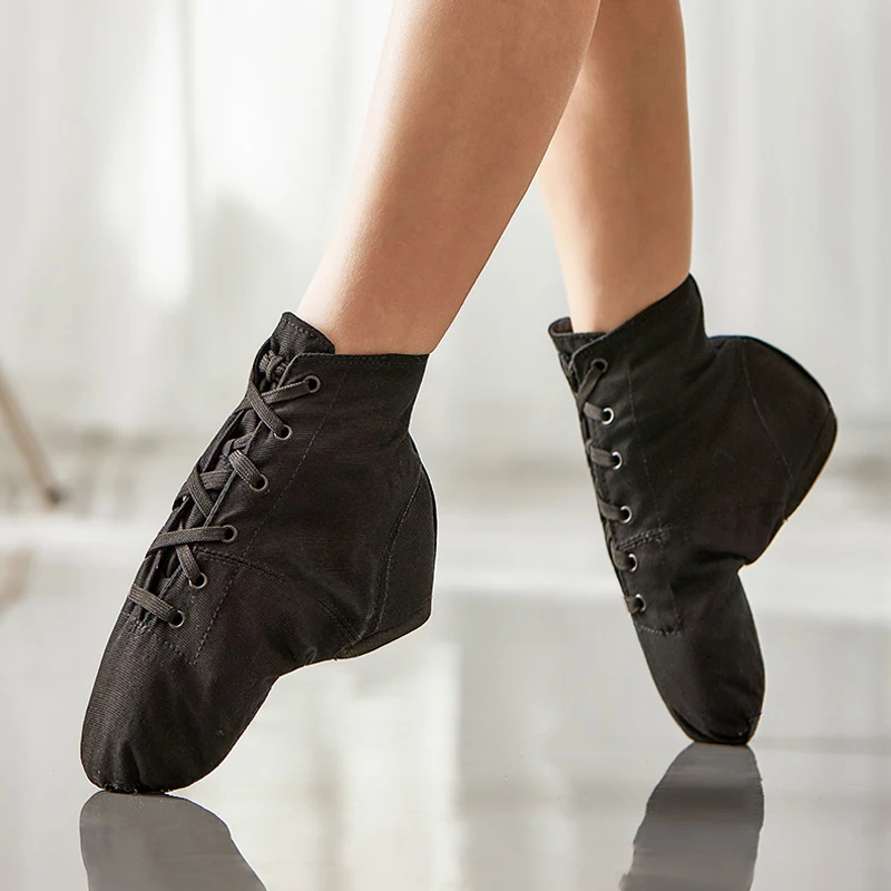 

Children Soft Ballet Shoes Women Ballet Dance Shoes Tango Modern Jazz Shoes Yoga Train Short Boots Leather Sole Jazz ankle Boots