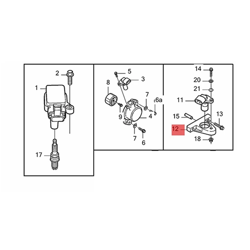 Car Support Ignition Camshaft Position Sensor Bracket 30637802 For Volvo XC90 XC60 V70 V50 S80 S60 1999-2006 Auto Parts