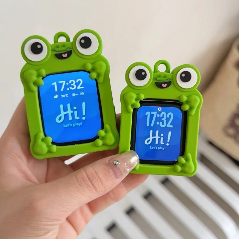 Cute Cartoon Frog Anti-Loss Lanyard Case For Apple Watch Sport 1/2/3/4/5/6/7/8/9st Gen S10 S11 Ultra SE 38/45/41/44/42/46/49mm - view 3