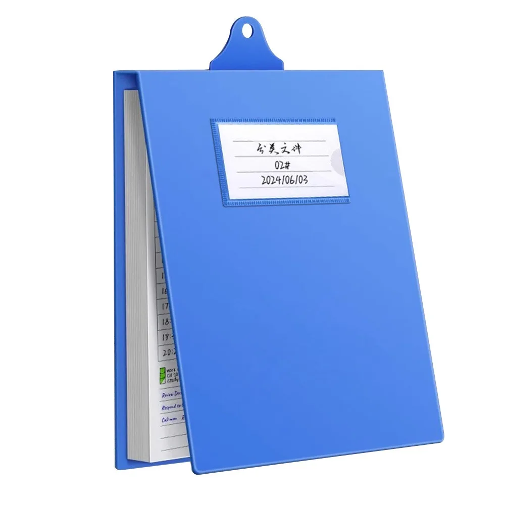 

New A4 Folder Vertical Hanging Reusable Office Visitor Record Folder Thickened Test Paper Storage Folder