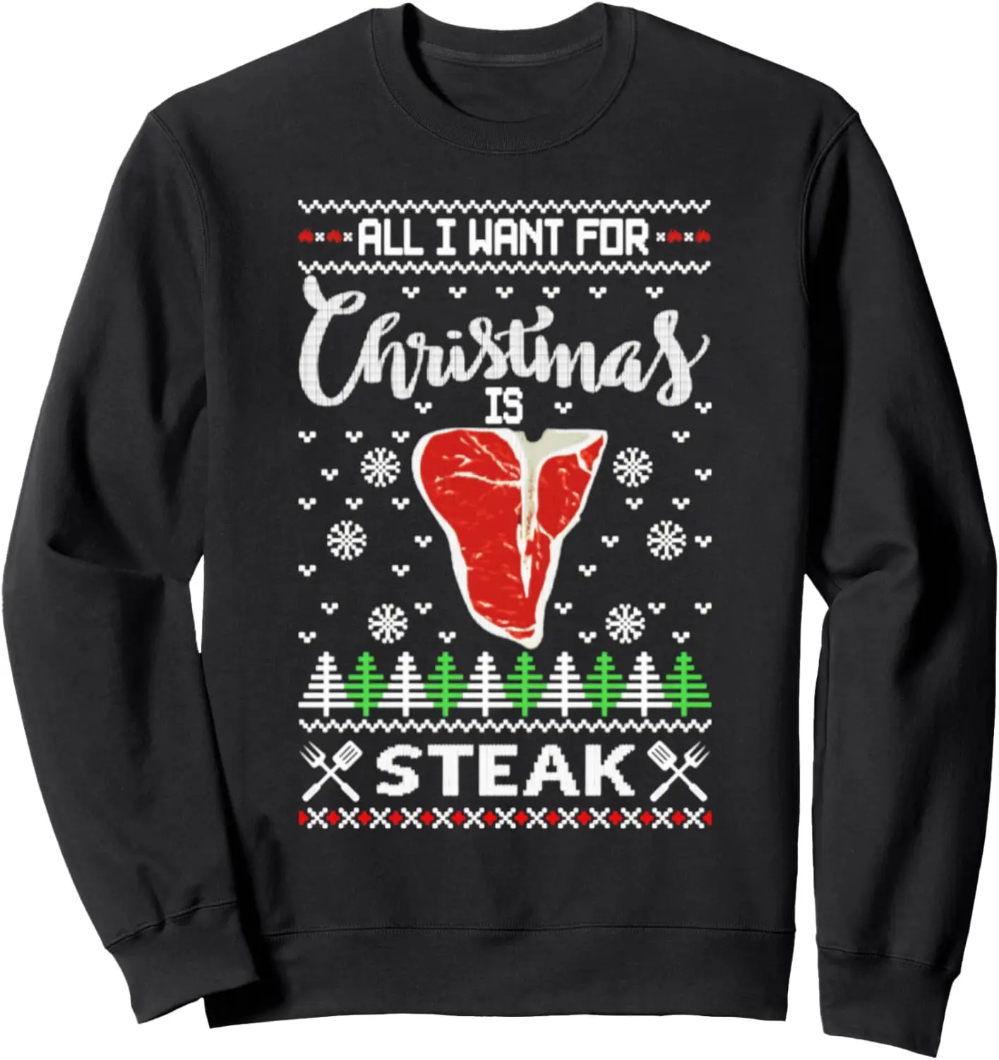 Christmas Barbecue Tshirt Santa Claus Grill Smoker Steak Sweatshirt