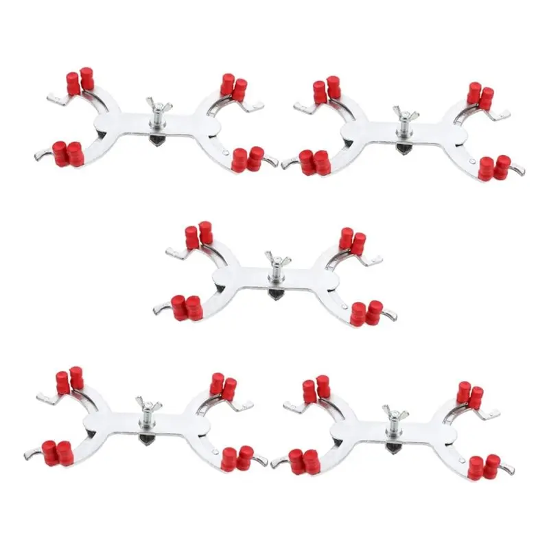 

AT19-Burette Clamp, Retort Prong Jaw, Lab Clamp Spring Loaded Jaws, Rubber Jaws Universal, Burettes Holding Capacity Up To 100Ml