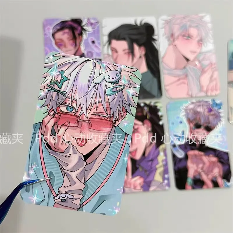 Jujutsu Kaisen Satoru Gojo Getou Suguru Fushiguro Megumi Colorful Cards Anime Peripherals Cute Cartoon Photos Kawaii Goods New