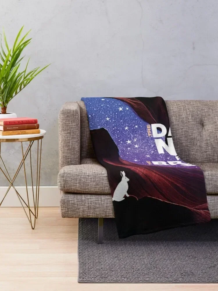 The Darkest Nights Produce The Brightest Stars-Inspirational Quote T-shirt Throw Blanket