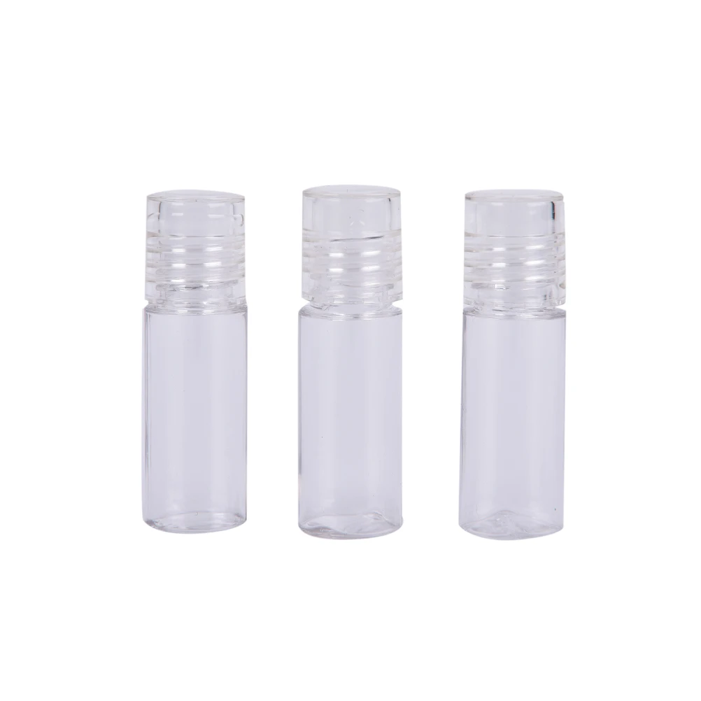 Setaccio cosmetico vuoto in plastica da 3 ml Barattoli per polvere sciolta Contenitore Coperchio a vite Trucco Barattoli cosmetici vuoti Vasi con setaccio per polvere
