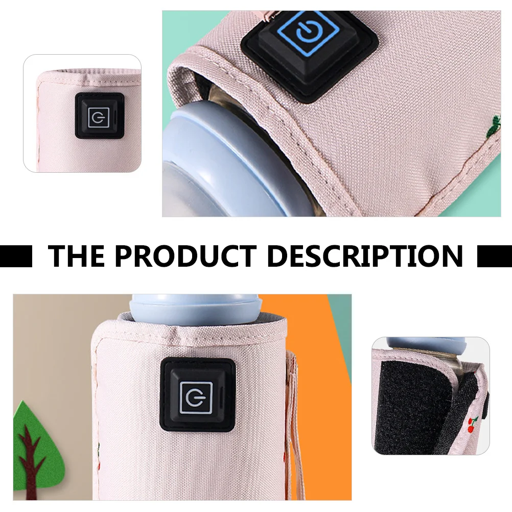 

900d цифровая печать подогреватель детских бутылочек розовые сумки для подогрева молока чехлы для кормления путешествия прочный ABS портативный USB безопасный