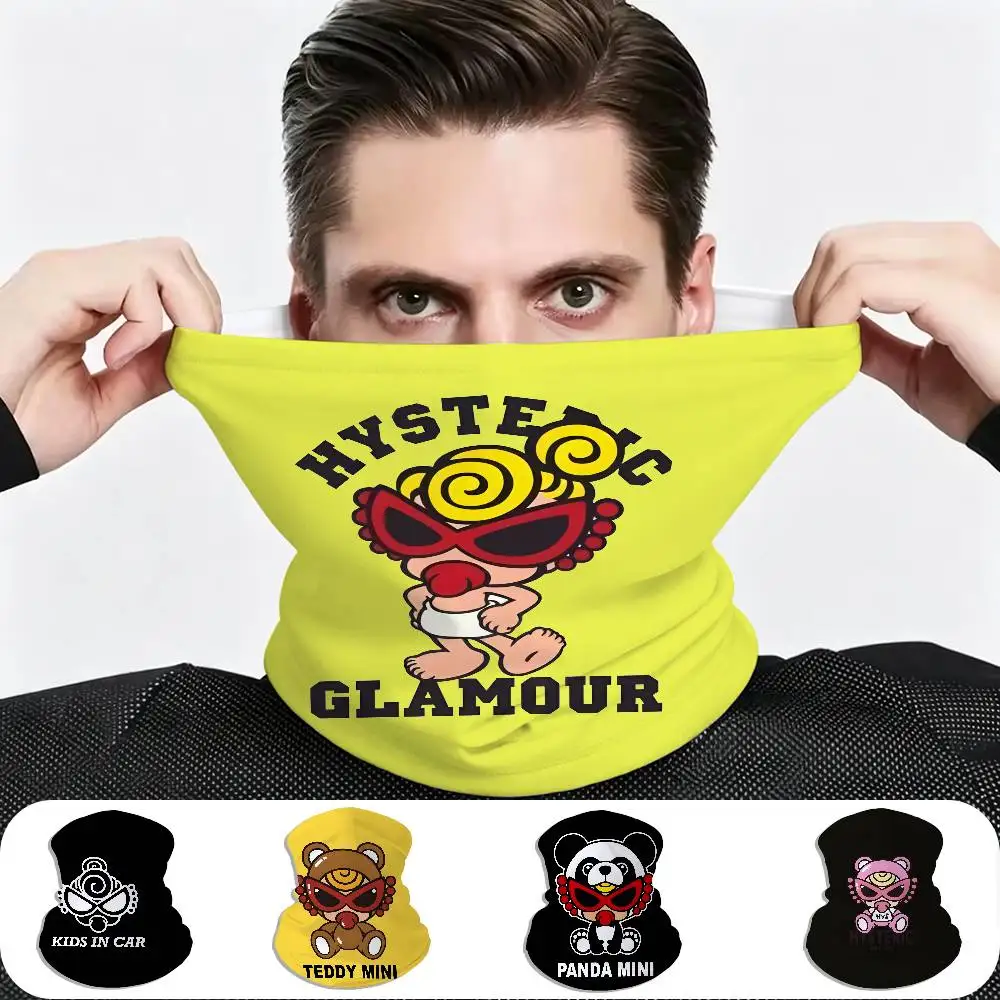 Japan Fashion H-Hysteric M-Mini Outdoor Sports Neck Scarf Windproof Face Cover Multiscene Use for Riding Hiking Skiing