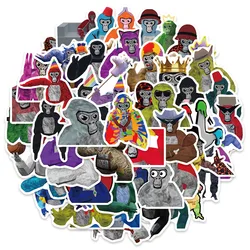 50Pcs Gorilla Tag Stickers Pack, Funny Game Aesthetic Vinyl Waterproof Sticker Decal for Water Bottle,Laptop,Phone,Skateboard