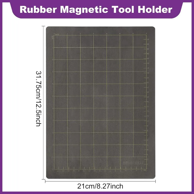 1pc 12.5x8.3inch Black Embossing Machine Die Pads Cutting Magnetic Shim for Die Cutter 1.4mm Thick