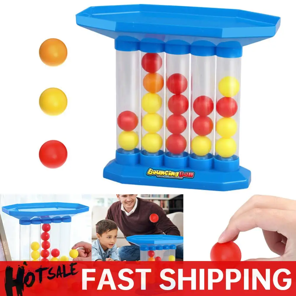 

Parent-Child Interactive Throwing Ball Toys 2-4 Players Bouncing Ball Game Table Jumping Ball Toys Connect Four Ball Game