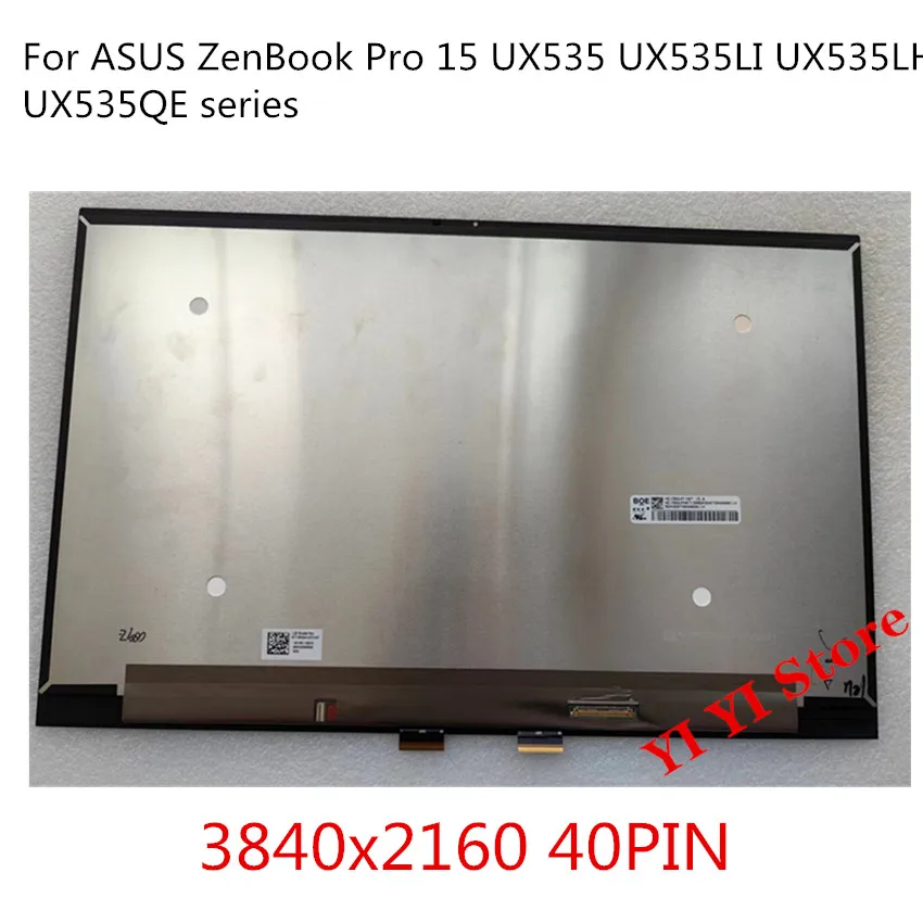 Original 15.6'' For ASUS ZenBook Pro 15 UX535 UX535LI UX535LH UX535QE series LCD LED Display With Touch Assembly