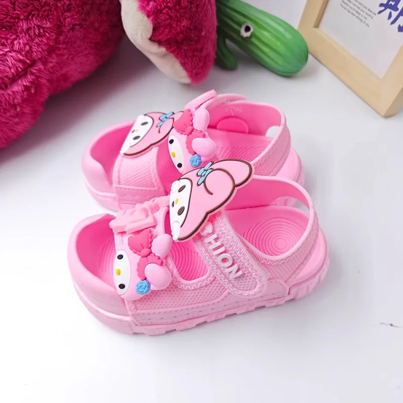 أحذية ميلودي بيتش صنادل كورومي صيفية جديدة للأطفال خفيفة الوزن وغير قابلة للانزلاق أحذية المدارس الابتدائية للفتيات المرحلة الكاملة