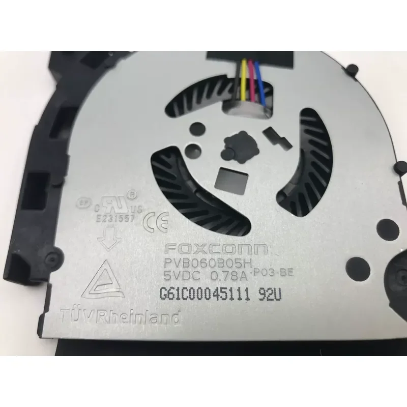 FOXCONN G61C00045111 PVB060B05H-P03-BE 5V DC 0.78A Fan for Computer Cooling System