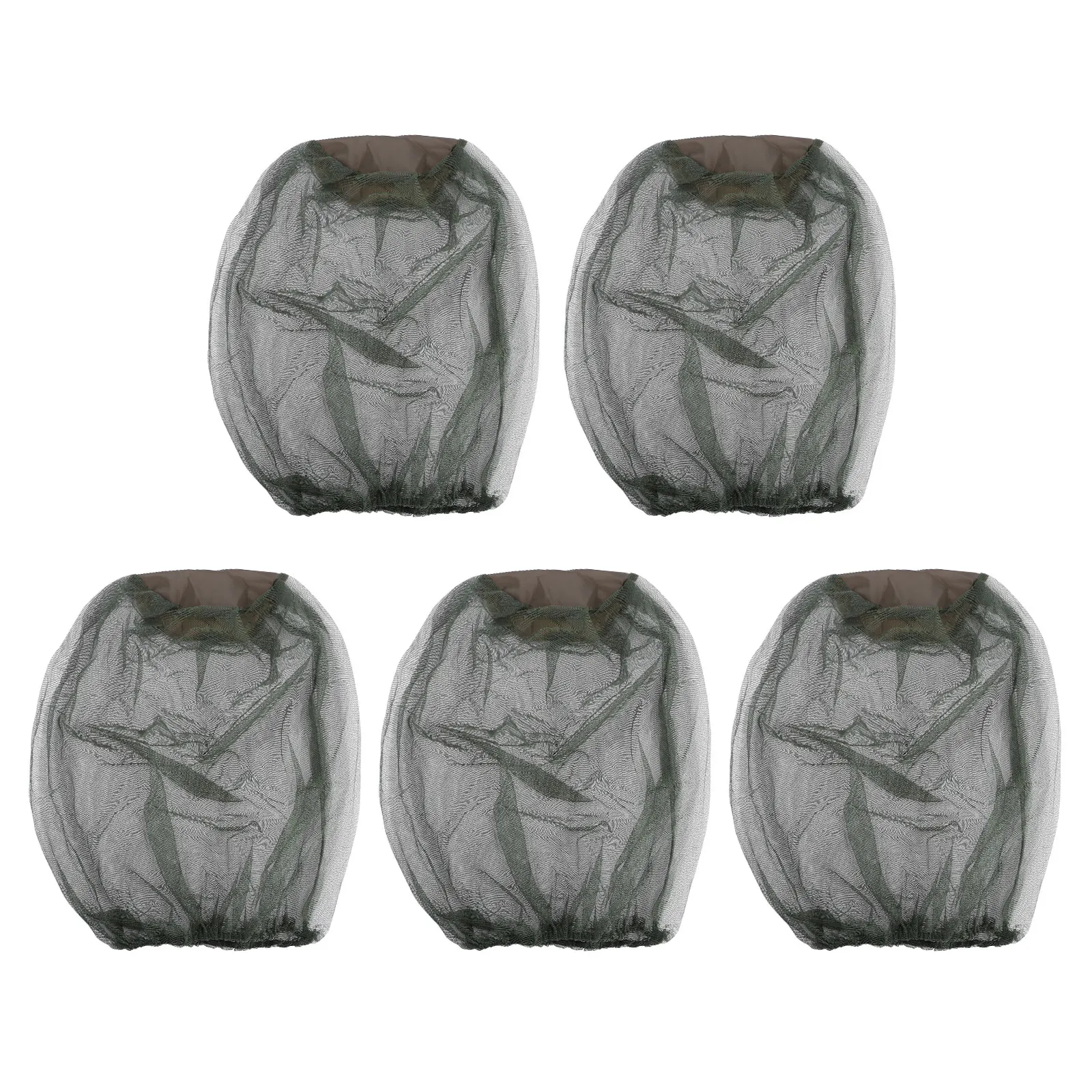 

5-шт москитная сетка для головы насекомое мелкая сетка эластичная шея открытый кемпинг антимоскитная дорожная сетка для кровати садоводство