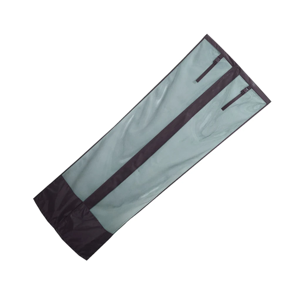 RV Side Entry Screen Curtain 79.5x28.5 Inch Roll Up Sun Shade Net Black Mesh with Weighted Bottom and Quick Fastening