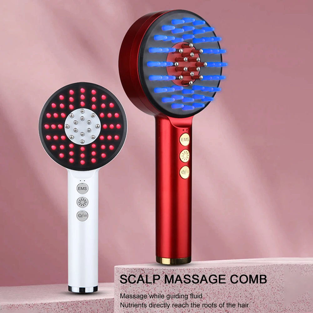 Red Light Therapy Brush Multipurpose Hair Loss Prevention Comb For All Hair Type