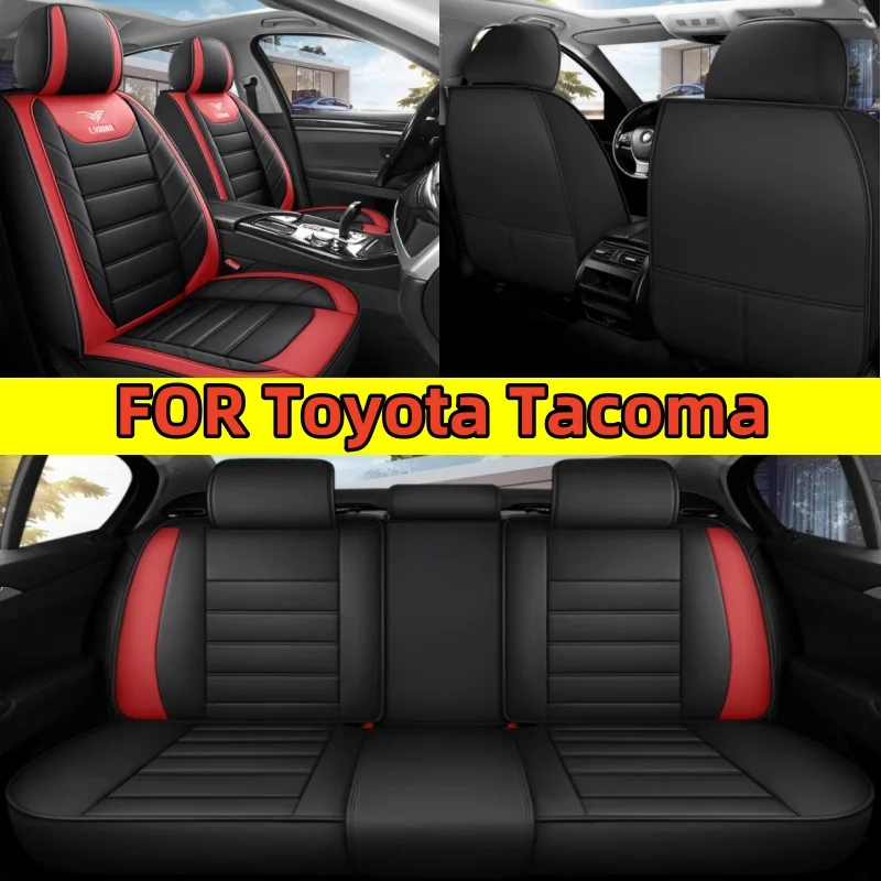 

Чехлы на автомобильные сиденья Toyota Tacoma, полный комплект 5-местных чехлов на передние и задние сиденья, водонепроницаемая искусственная кожа, износостойкая