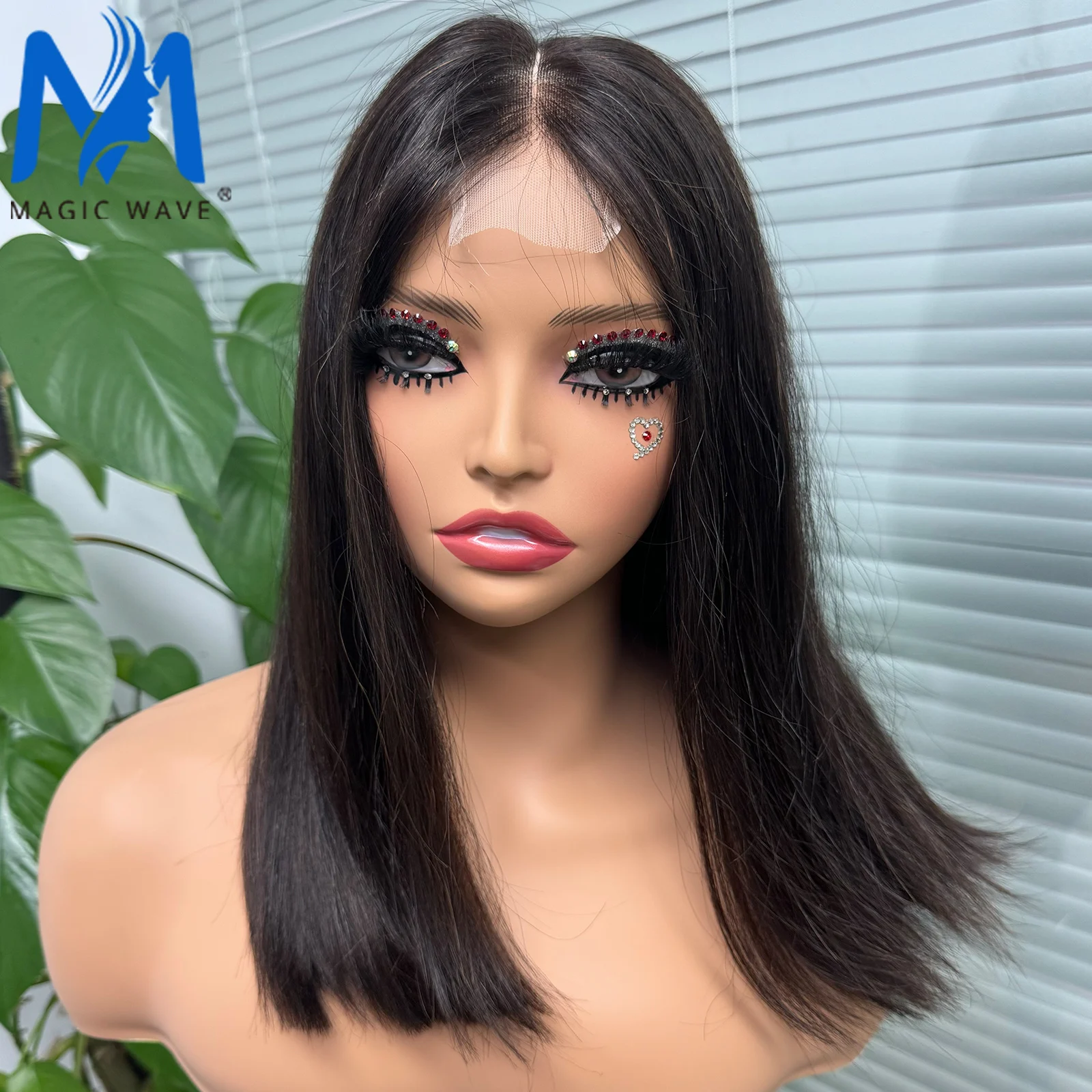 

2x6 Lace Closure Straight Bob Human Hair Wigs for Black Women 200% Density Virgin Brazilian Remy Human Hair Wig PrePlucked