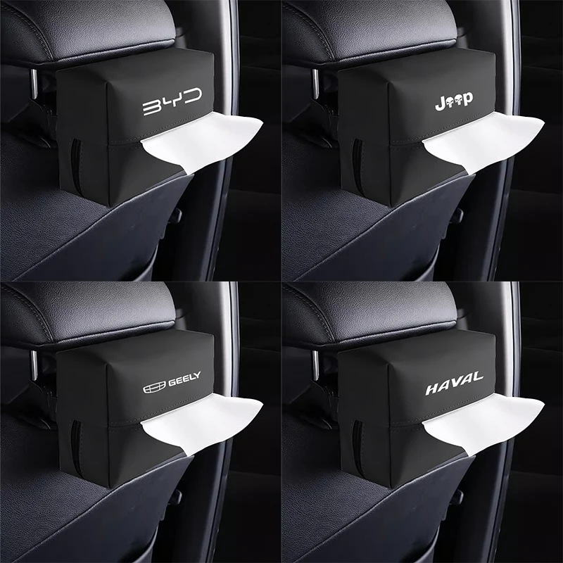 Car Mounted Tissue Box Car Rear Drawer Box Sun Visor Hanging Car Armrest Box Meal Box