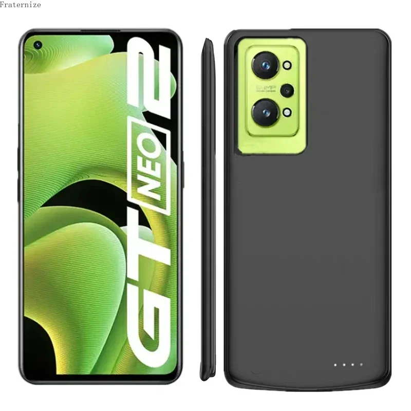 

Realme GT Neo2 Battery Charger Cases portable external battery Back Cover Realme GT Neo2T Power bank charging Phone case Capa