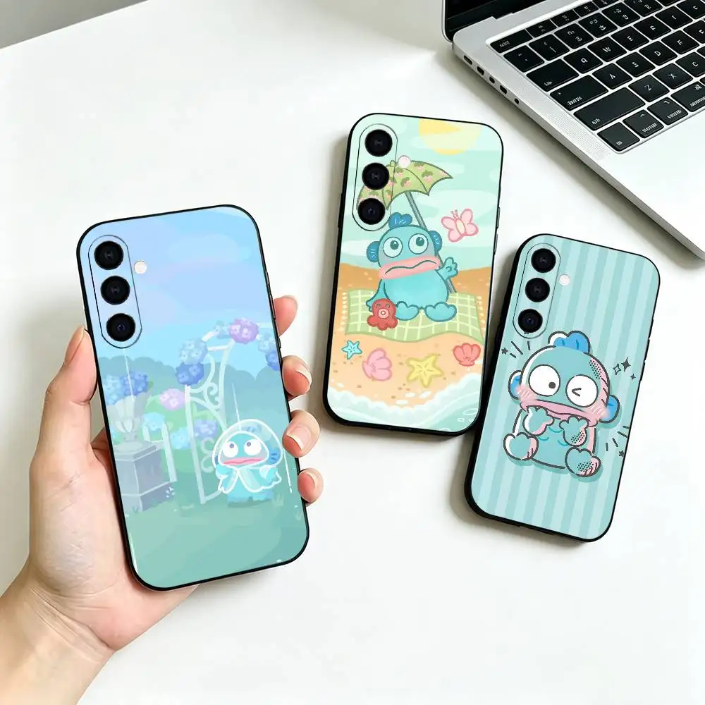 Cartoon H-Hangyodons-s Phone Case For Samsung Galaxy A73, A72,A70,A53,A52,A51,Soft Silicone Black Cover