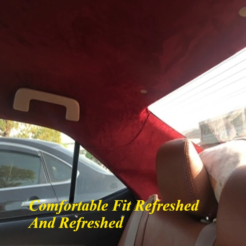 

Automotive Headliner Fabric with Sponge Pad Car Ceiling Liner Cloth Repair Roof Replacement Material Old Car Interior Renovation