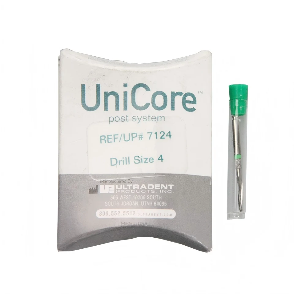 Endodontic Root Canal Preparation Drills ULTRADENT UniCore Fiber Post Burs Precise Post Space Drill Bits Dental Clinic Supplies