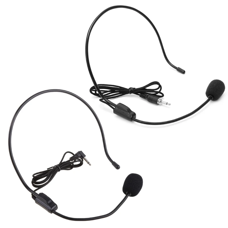 Professional 3.5MM Microphone Headset Studio Speaker Voice Amplifier Clear Sound Mic For Conference Guide