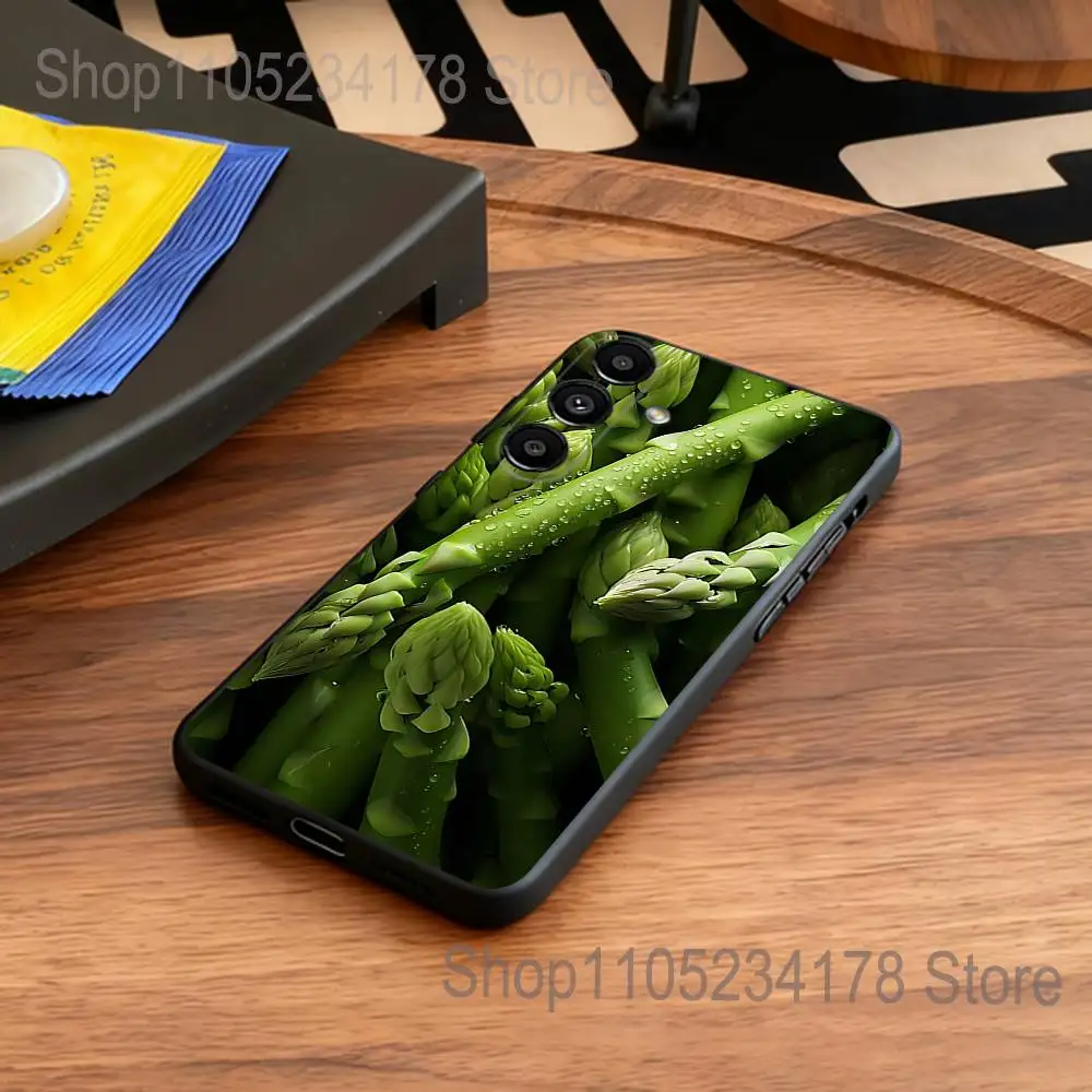Green Vegetables Ins  Phone Case for Samsung S24 S22 S25 Ultra S9 S20 FE S23 Plus S10 S21 Shockproof Funda Cover