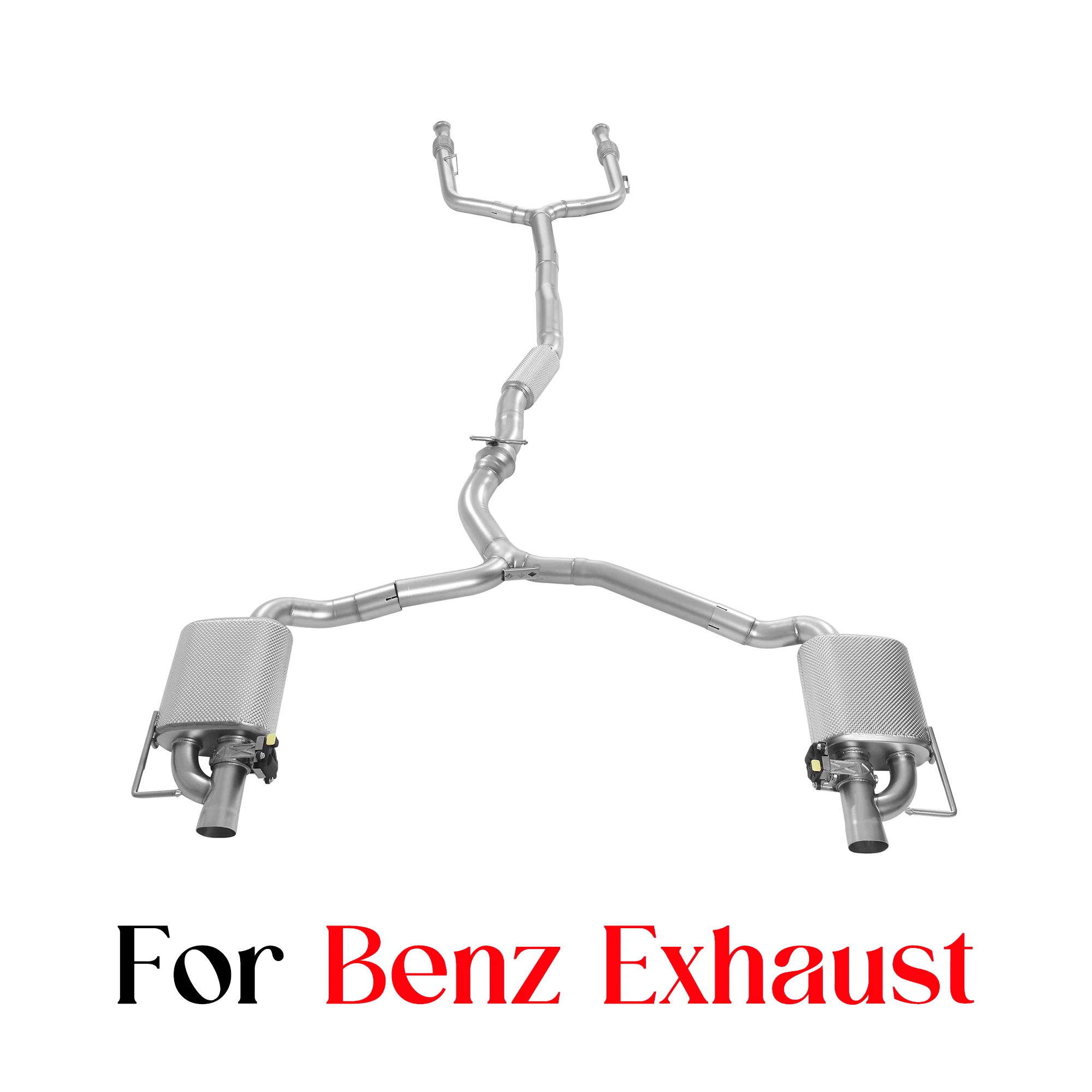 

Taibosi Catback выхлопная система для Mercedes Benz A180 A200 A250 A35 A45 B200 C300 W205 W206 C400 C450 C43 C63 E200 E300 E53 E63 автомобиля