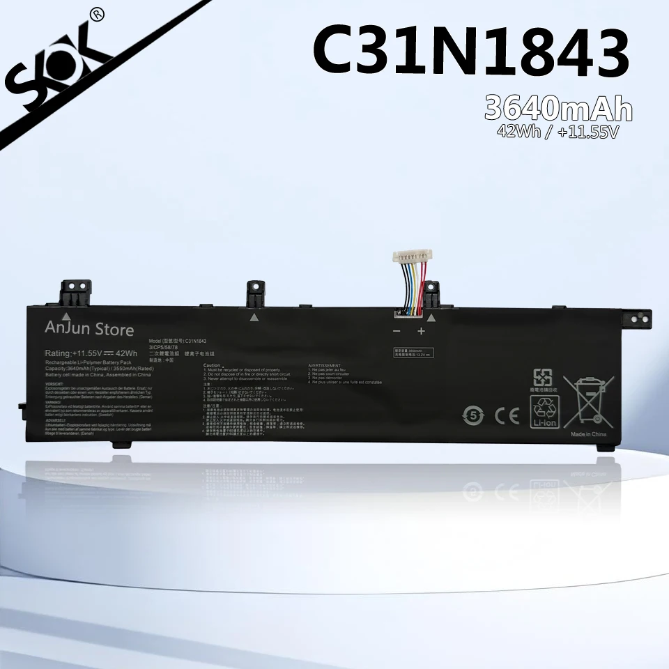 

C31N1843 Laptop Battery For ASUS VivoBook X432FA X532FL S14 S432 S432FA S432FL S15 S532 S532FA S532FL 0B200-03430000