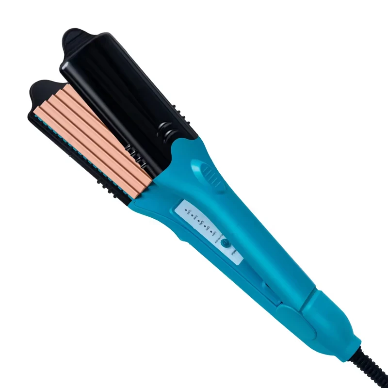 مكواة فرد الشعر المسطحة المصنوعة من التيتانيوم الشهيرة تأتي مع 5 ألواح مختلفة