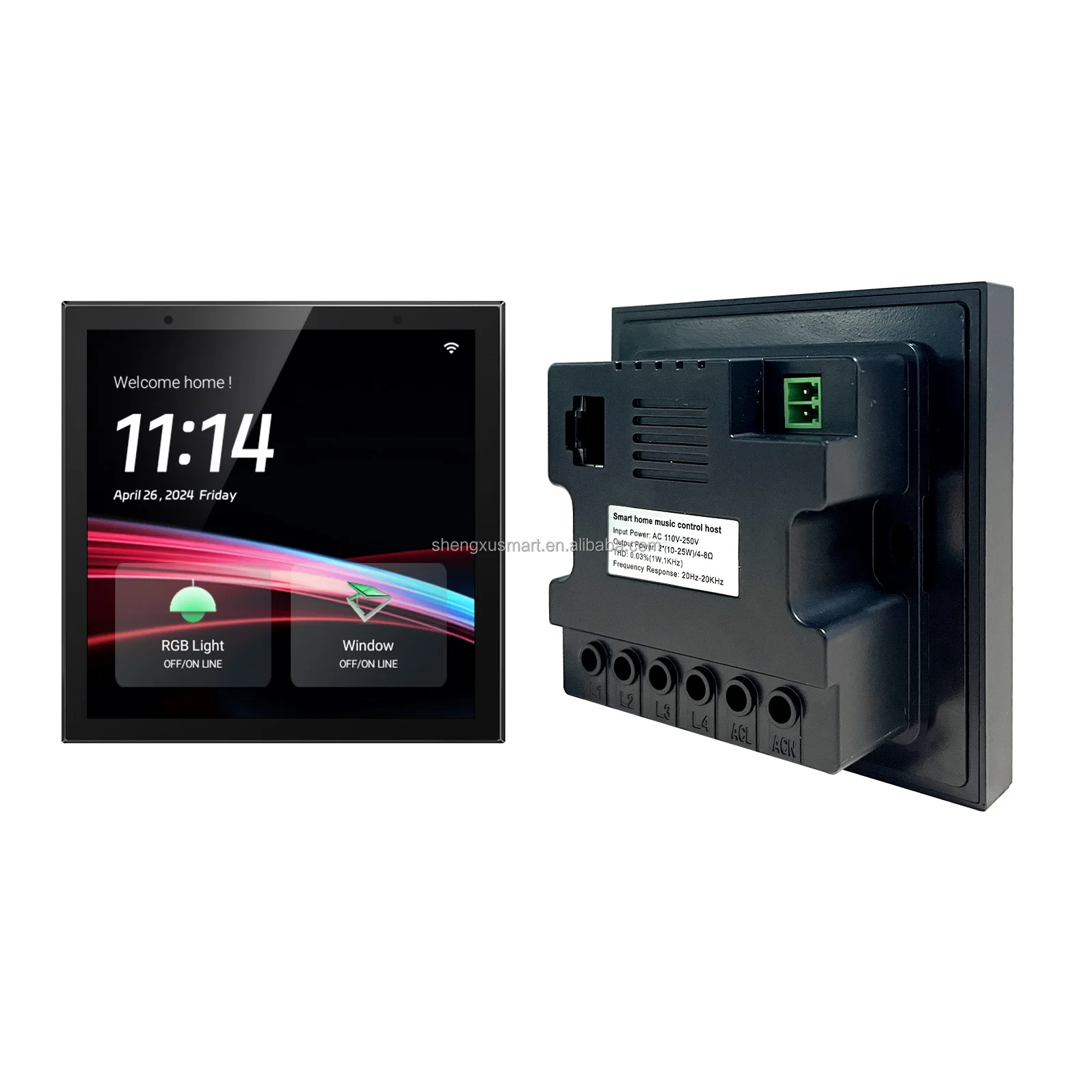 Painel de controle inteligente 4 polegadas wifi interruptor de parede inteligente multifuncional bt zigbee gateway para casa inteligente android ips