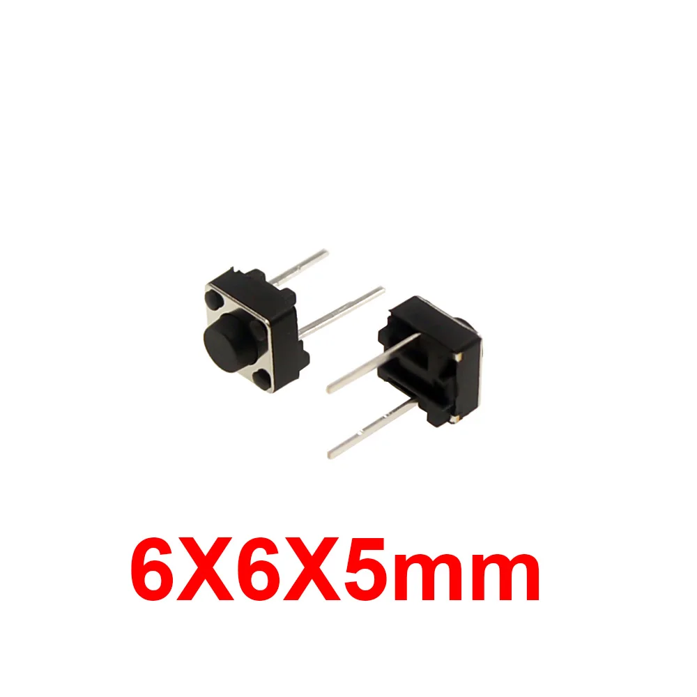 20/50/100Pcs Micro Tactile Switch Momentary Tact DIP Switch 2Pin 6 x 6mm Micro Touch Push Button Switch High 5mm 6mm 7mm 8mm 9mm