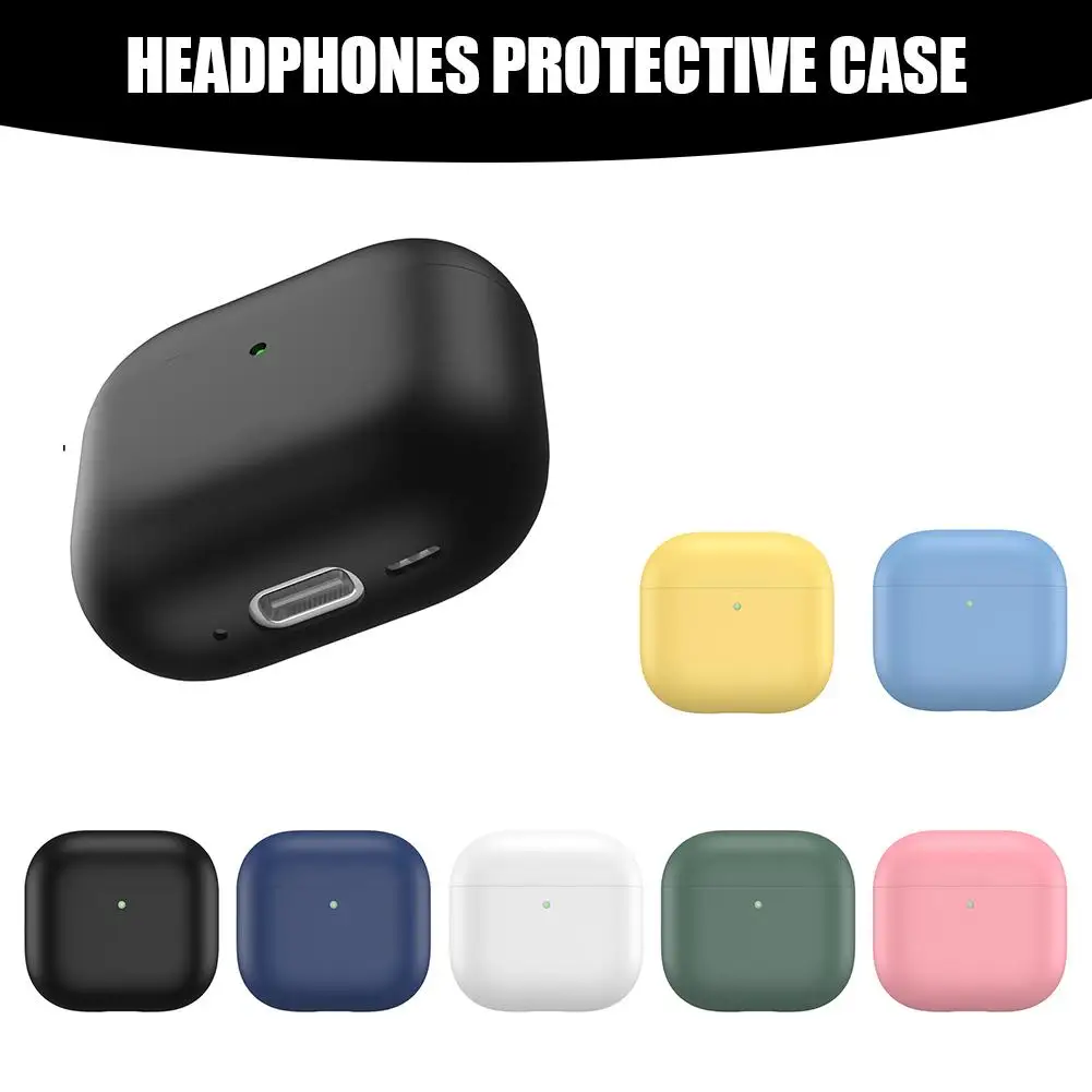 Capas de fone de ouvido de silicone ultra-fino para airpods 4 capa protetora de fones de ouvido para apple airpods 4 airpods cobre c8k2