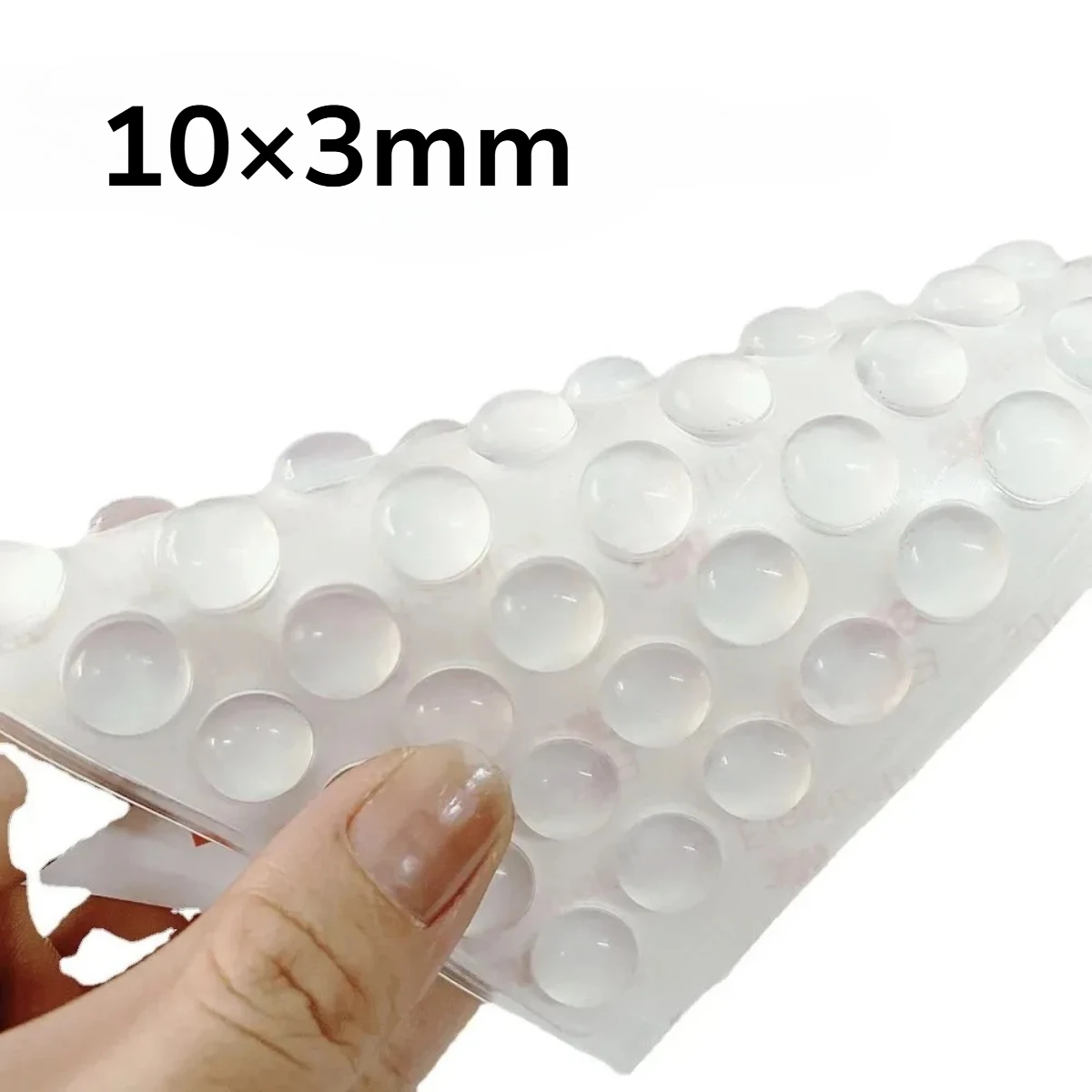 Furniture Door Stopper Pads 100Pcs Self-Adhesive Silicone Bumpers Drawer Cabinet Buffer Noise Reduction Uses For Home Hardware