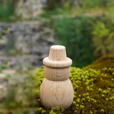 1 pz non finito in legno naturale persone Peg bambola pupazzo di neve albero bambini pittura fai da te giocattolo