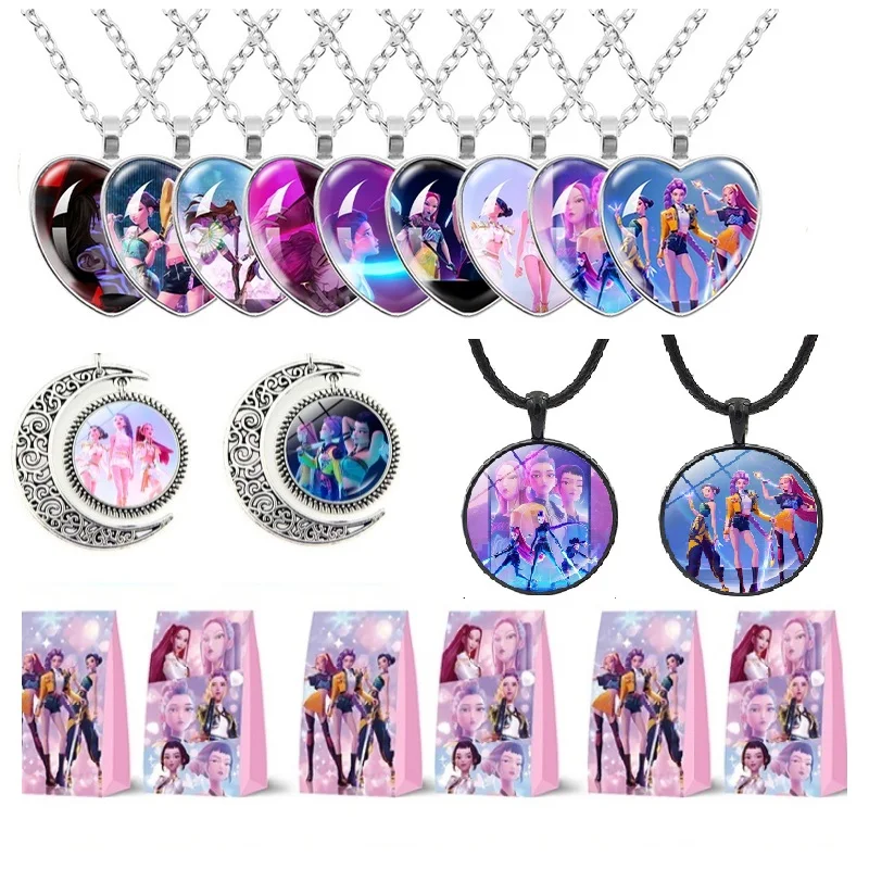 Kpop Demon Hunter Birthday Huntrix Bracelet Necklace Kpop Accessorie Party Favors Party Gifts Kpop Demon Hunter Birthday Gifts