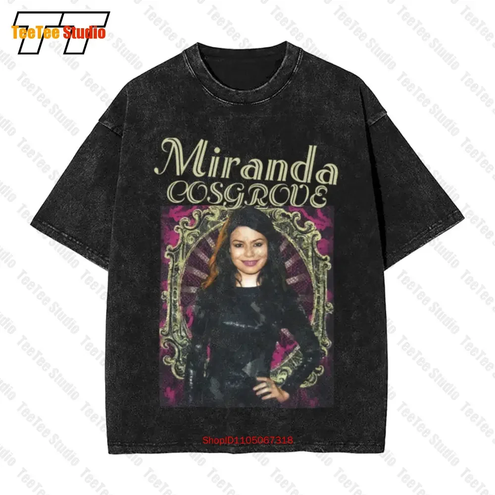 Miranda Cosgrove Mirror Pic Girls Juniors Vintage Oversized T-Shirt M067