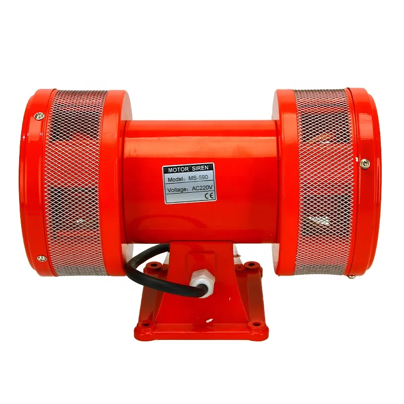 Indoor emergency siren alarm security system MS-590 red wireless siren 120dB