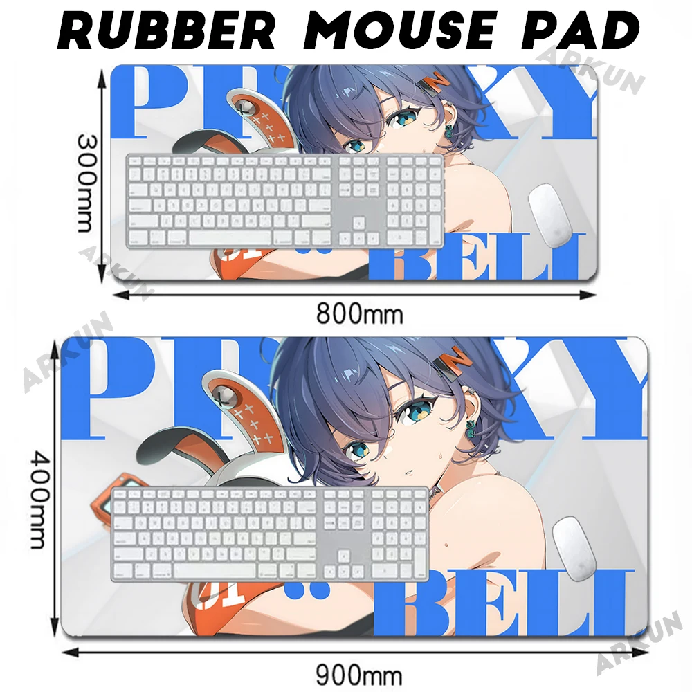 90X40 Large Kawaii Cute Girl Rin Popular Game Zenless Zone Zero Mouse Pad XXL Anime Cartoon Gaming Accessories Keyboard Cute Pad