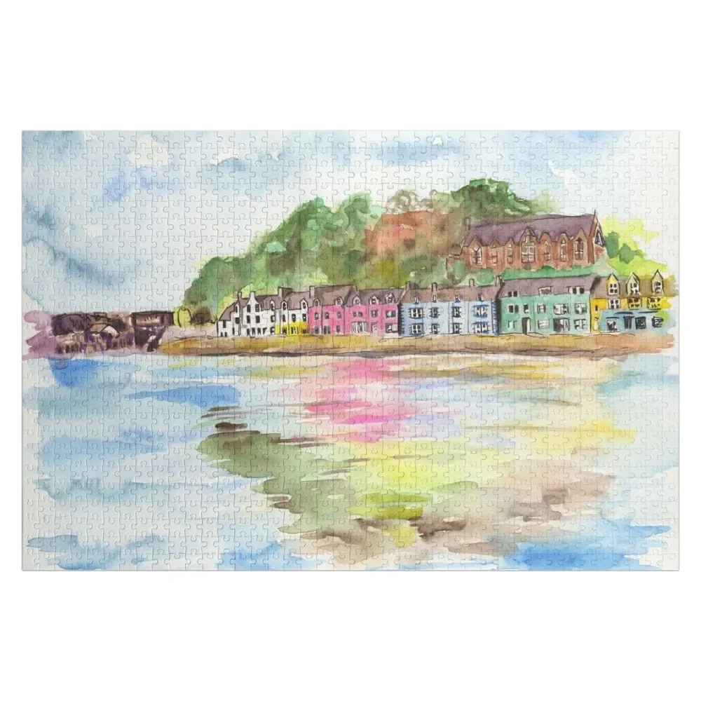 Portree, Schottland Puzzle, personalisiertes Weihnachtsspielzeug-Puzzle